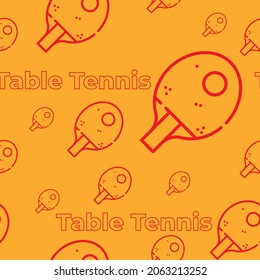 Seamless Pattern for table tennis | Seamless sports background | Fill in any shape with no breaks | Just go to illustrator - Create a pattern and fill in any shape with no hassle.