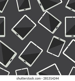 Seamless pattern with tablets. Vector illustration