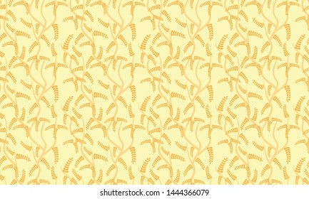 seamless pattern tamarind leaf vector illustration