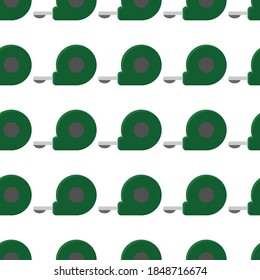 Seamless pattern with tape measure on a white background. Gardening tool in a flat style. Cartoon objects of labor.
Stock vector illustration for design, decor, fabric, wrapping paper, textile