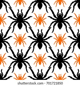 seamless pattern with tarantula