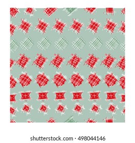 Seamless pattern with tartan plaid elements. Suitable for decorative paper, fashion design.