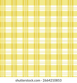 Padrão sem costura Tartan Plaid Amarelo design para impressão têxtil, papel de parede, papel de embrulho, banner, cartão etc