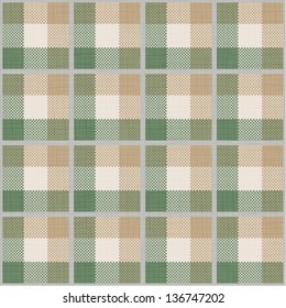 seamless pattern with tartan and textile texture