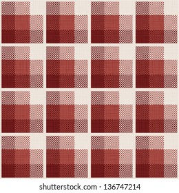 seamless pattern with tartan and textile texture