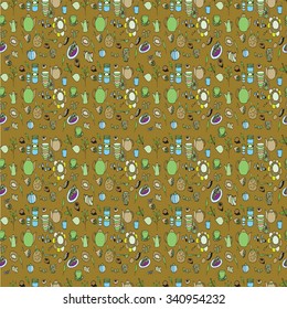 Seamless pattern tea