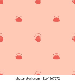 seamless pattern with a teapot, bright with lots of space