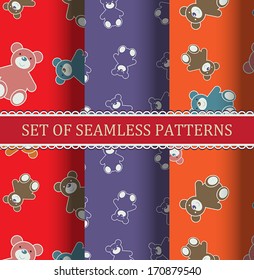 seamless pattern "Teddy bear"