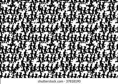 Seamless pattern "Teenagers"