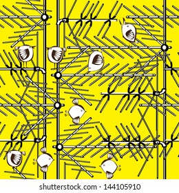 seamless pattern television antenna