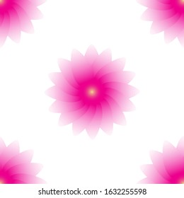 Seamless Pattern Template Logo Flower 02