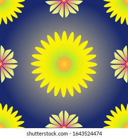 Seamless Pattern Template Logo Flower 51