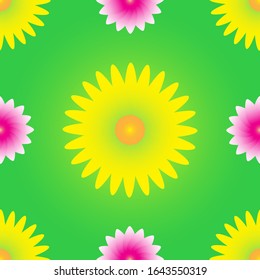 Seamless Pattern Template Logo Flower 56