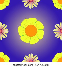 Seamless Pattern Template Logo Flower 71