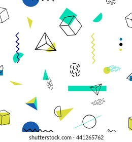Seamless pattern  Templates with trendy geometric shapes,  colors with abstract line. Wedding, marriage, bridal, birthday, Valentine's day. Creative unusual posters. 