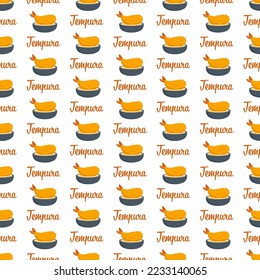 Patrón sin inconvenientes con Tempura, para la decoración