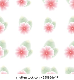 Seamless pattern with tender flowers on a white background. Floral pattern.