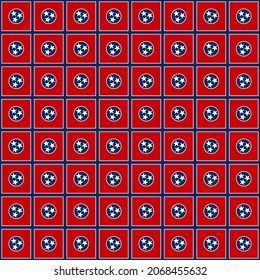 seamless pattern of tennessee flag. vector illustration