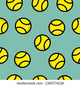 seamless pattern tennis ball. Sport Pattern Background