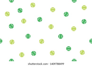 Seamless pattern with tennis ball vector. Wallpaper background.