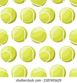 Seamless Pattern Tennis Balls Stock Vector (Royalty Free) 2187455629 ...