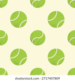 Patrón sin fisuras con pelotas de tenis.
