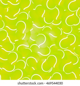 Seamless pattern of tennis balls