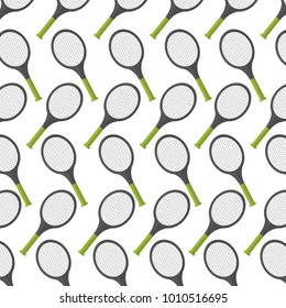 seamless pattern tennis rackets sport