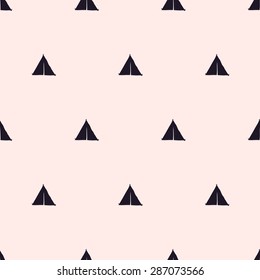 seamless pattern, tent vector art  background design for fabric and decor