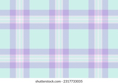 Seamless pattern textile of background plaid check with a texture fabric tartan vector in light and white colors.