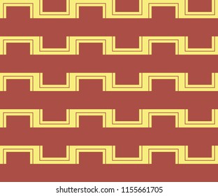 Seamless pattern for textile, print, decoration. Retro roman lines