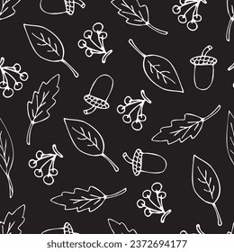 seamless pattern. textile. pattern. style. autumn. leaf fall. bear. basket with mushrooms. mushrooms. doodle drawing. postcard. background picture. actual colors.