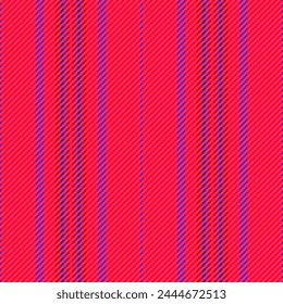 Seamless pattern textile of vector stripe texture with a background fabric vertical lines in red and bright colors.