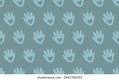 seamless pattern. the pattern. pattern for textiles and gift packages. a beautiful pattern with handprints. vector. multicolored.