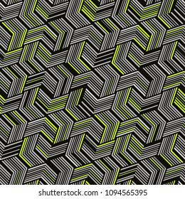 Seamless pattern for textiles and packaging. Abstract geometric pattern.