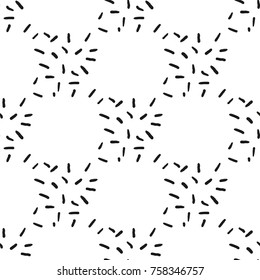 Seamless pattern. Texture of abstract sticks. Pattern for your design. Textile industry, graphic elements or web design. The idea is inspired from cones and rods in our eye