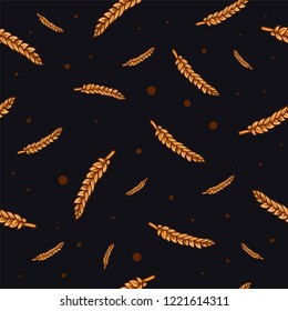 Seamless pattern. Texture, background for decor. Bakery, baking shop, food, goodies. Decoration for a restaurant or cafe. Vector