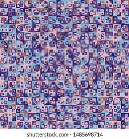 Seamless pattern. The texture is based on squares. Colorful camouflage pattern. Harmonious colors.