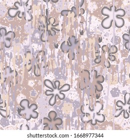 Seamless pattern. Texture blurred with colored drops.