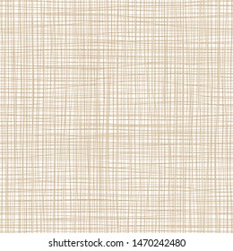 Seamless pattern, texture of burlap, canvas. Vector background.