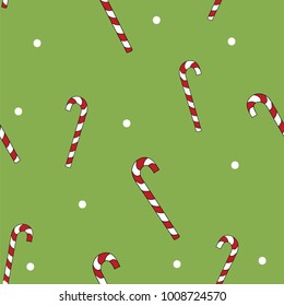 Seamless pattern texture christmas sweets staff, packaging paper, vector illustration