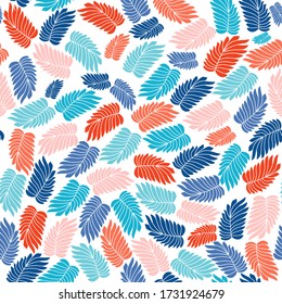 Seamless Pattern Texture with colored Leaves.  Background for wallpapers, textiles, papers, fabrics, web pages. 