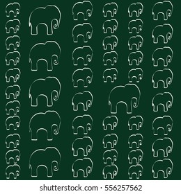 Seamless pattern. Texture with colorful elephants. Can be used for textile, website background, book cover, packaging.