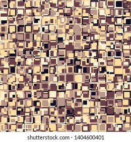 Seamless pattern. Texture composed of intersections of right and rounded squares. Colors of women's fashion.