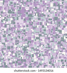 Seamless pattern. Texture composed of intersections of randomly arranged rounded squares. The colors of spring fashion.