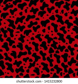 Seamless pattern with the texture of a cow, leopard, jaguar. Texture of wild animals on an isolated background. Imitation of a cow. Abstraction animal skins. For textiles, packaging design, wallpaper