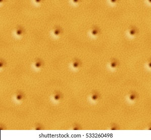 Seamless pattern with texture of crispy cracker. Food background