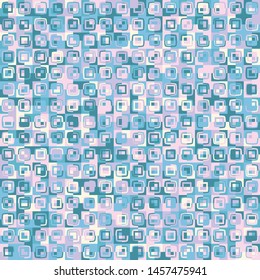 Seamless pattern. Texture formed from squares. Motley camouflage picture. Calm colors.