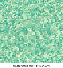 Seamless pattern. Texture formed from squares. Motley camouflage picture. Calm colors.