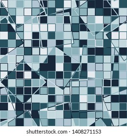 Seamless pattern. Texture made up of intersections of squares. The colors of spring mood.